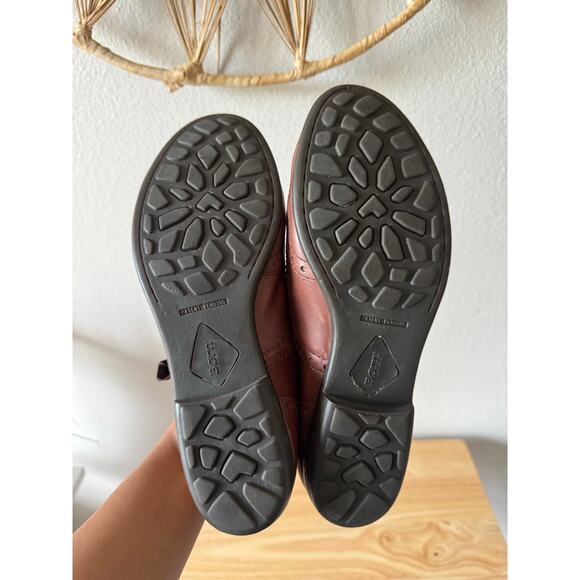 Womens Born Kika Brown Leather Oxford Flats Brogue Velvet Laces Sz 8 - Picture 5 of 10